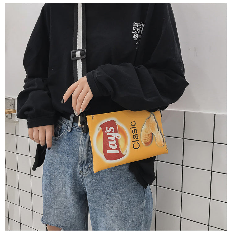 Crisp Chip Bag Novelty Sling Bag