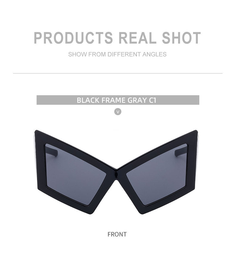 Geometric Oversized Sunglasses