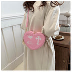 Gothic Heart Crossbody Bag