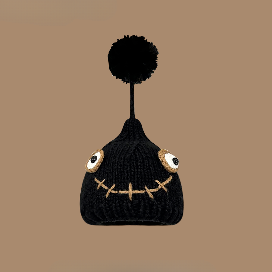 Japanese Style Cute Pom-Pom Beanie