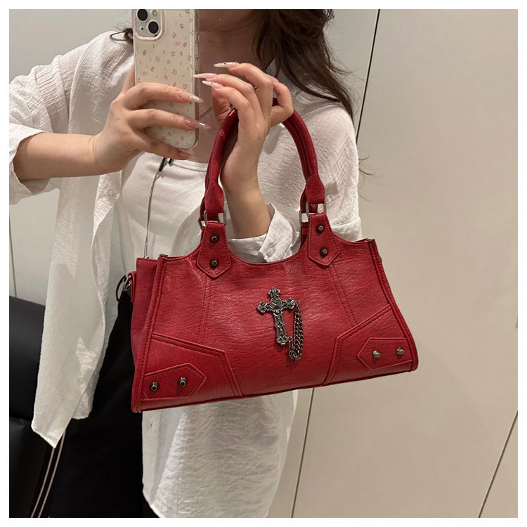 Gothic Cross Hobo Bag
