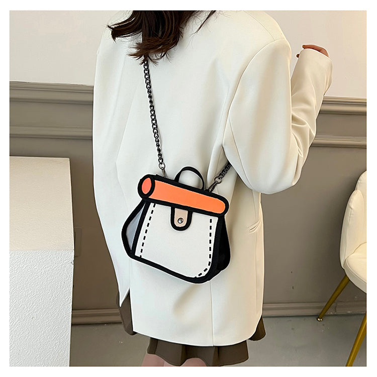 Doodle Sketch Crossbody Bag