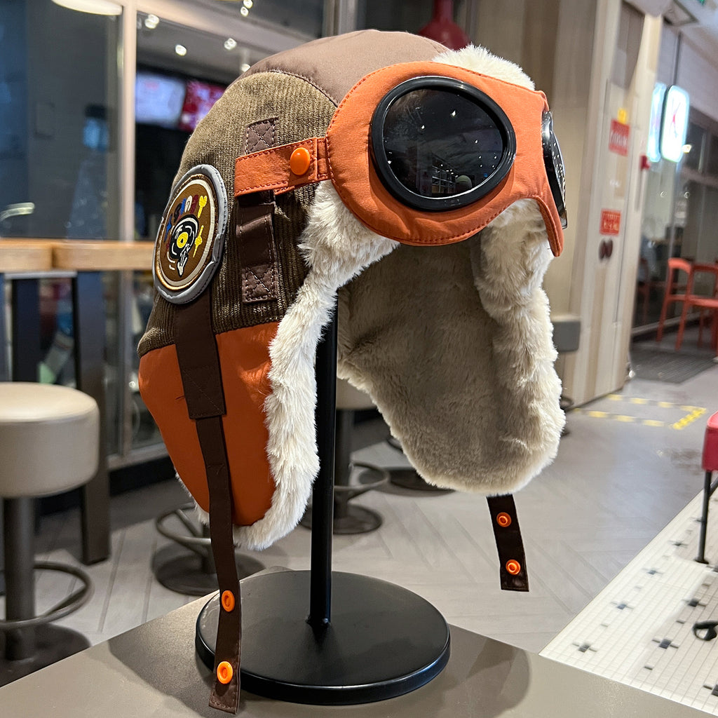 Retro Aviator Hat with Goggles