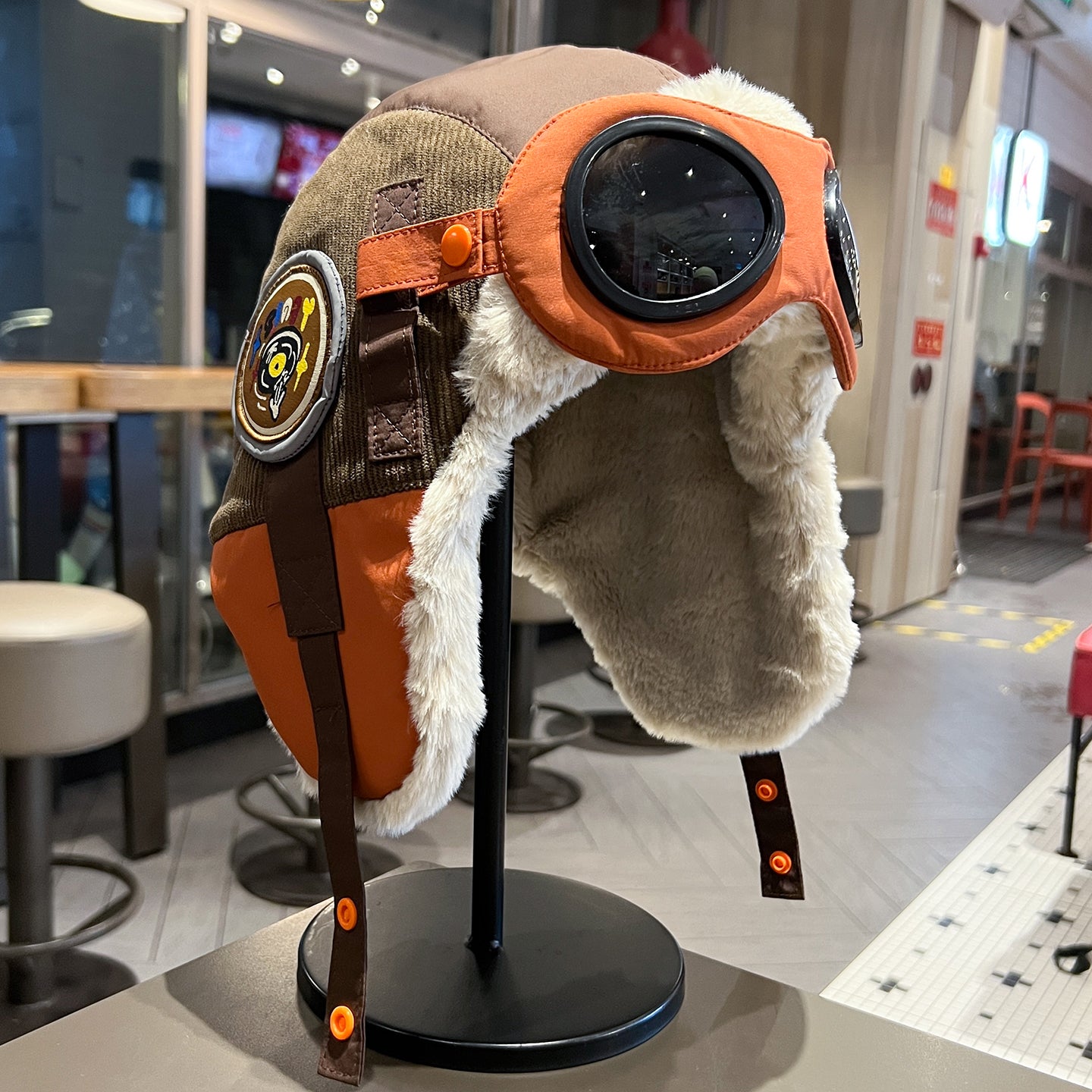 Retro Aviator Hat with Goggles