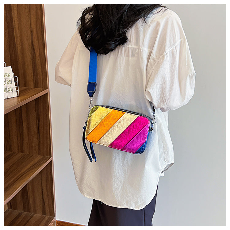 Color Vibes Camera Crossbody Bag