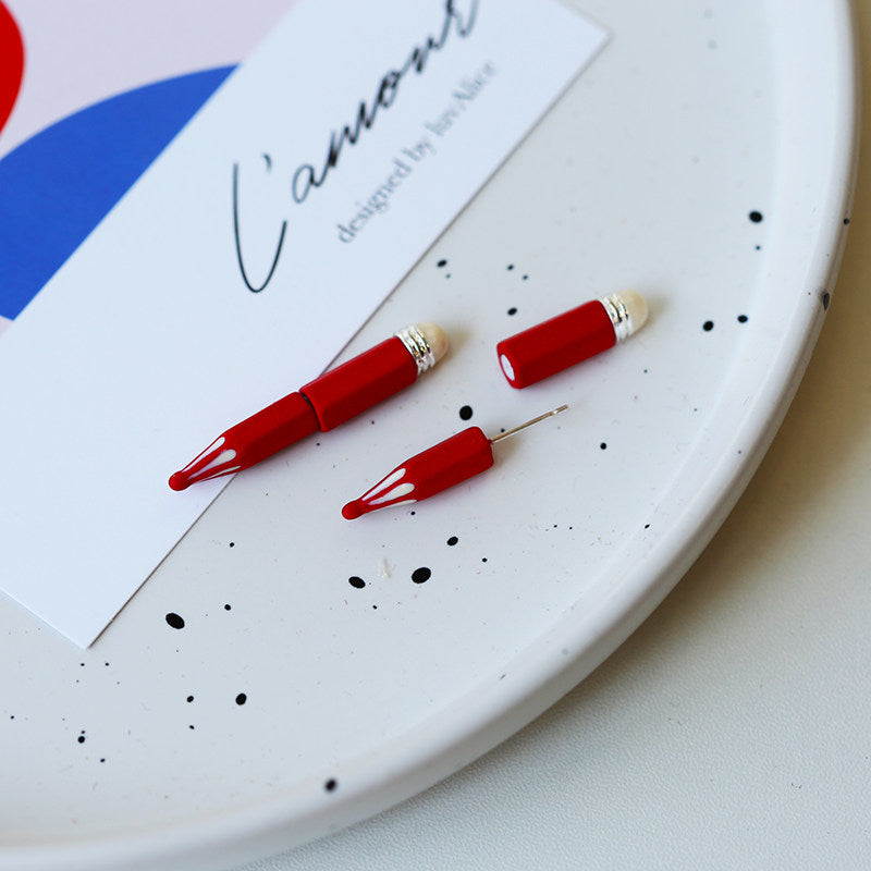Dripping Pencil Earrings