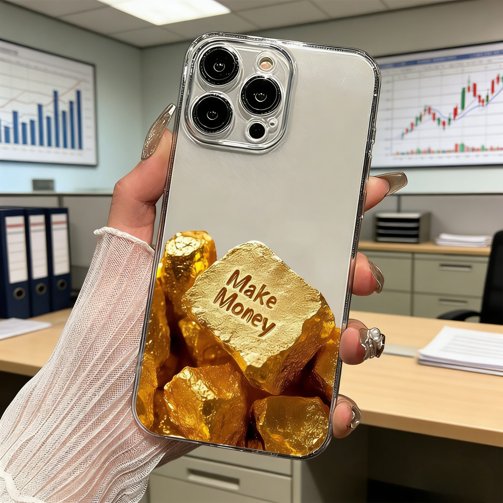 Gold Bar Mirror Phone Case