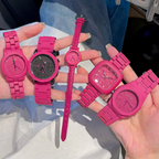 Light Luxury Quartz Watch - Sweet Pink for Daily Wear