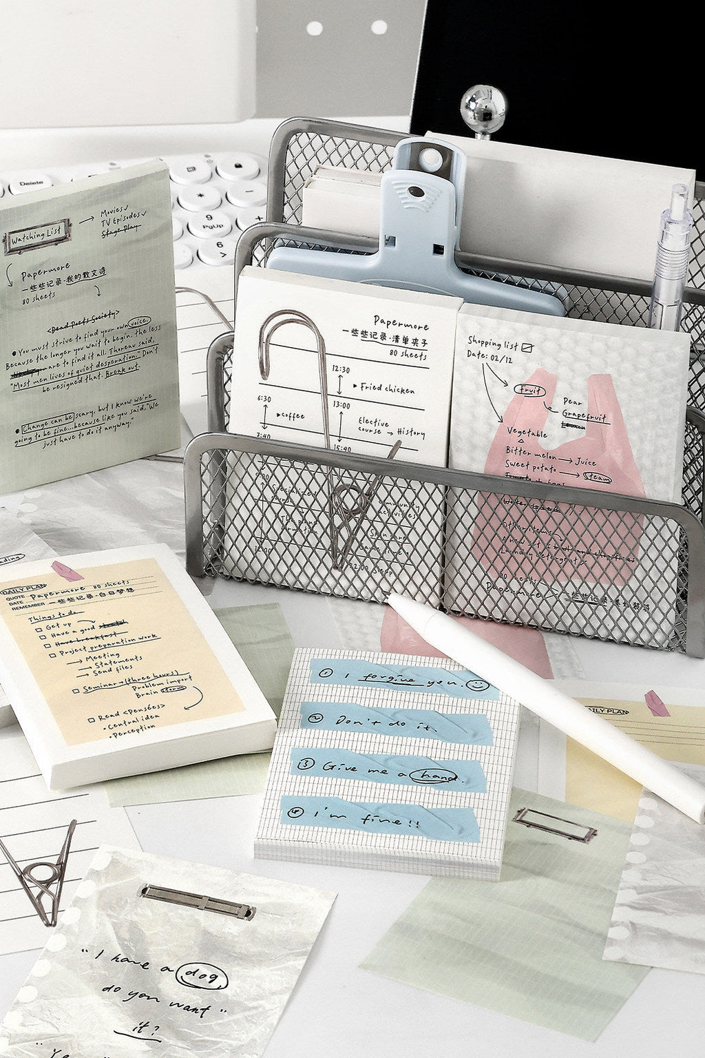 Vintage Dopamine Memo Pad Set