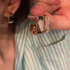 Elegant Heart Stud Earrings