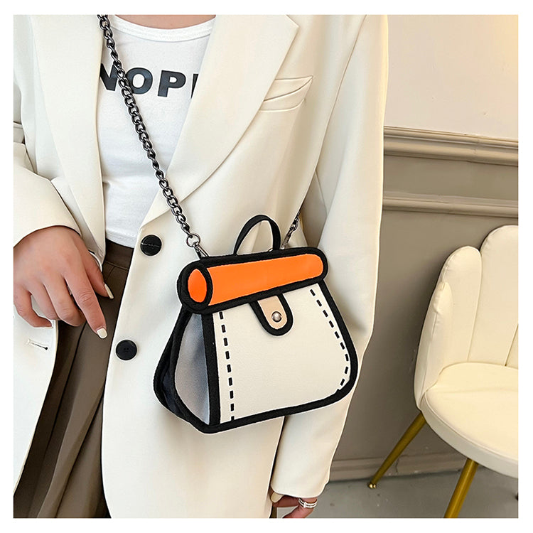 Doodle Sketch Crossbody Bag