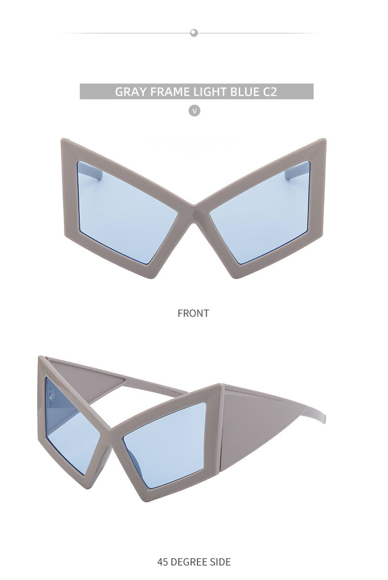 Geometric Oversized Sunglasses