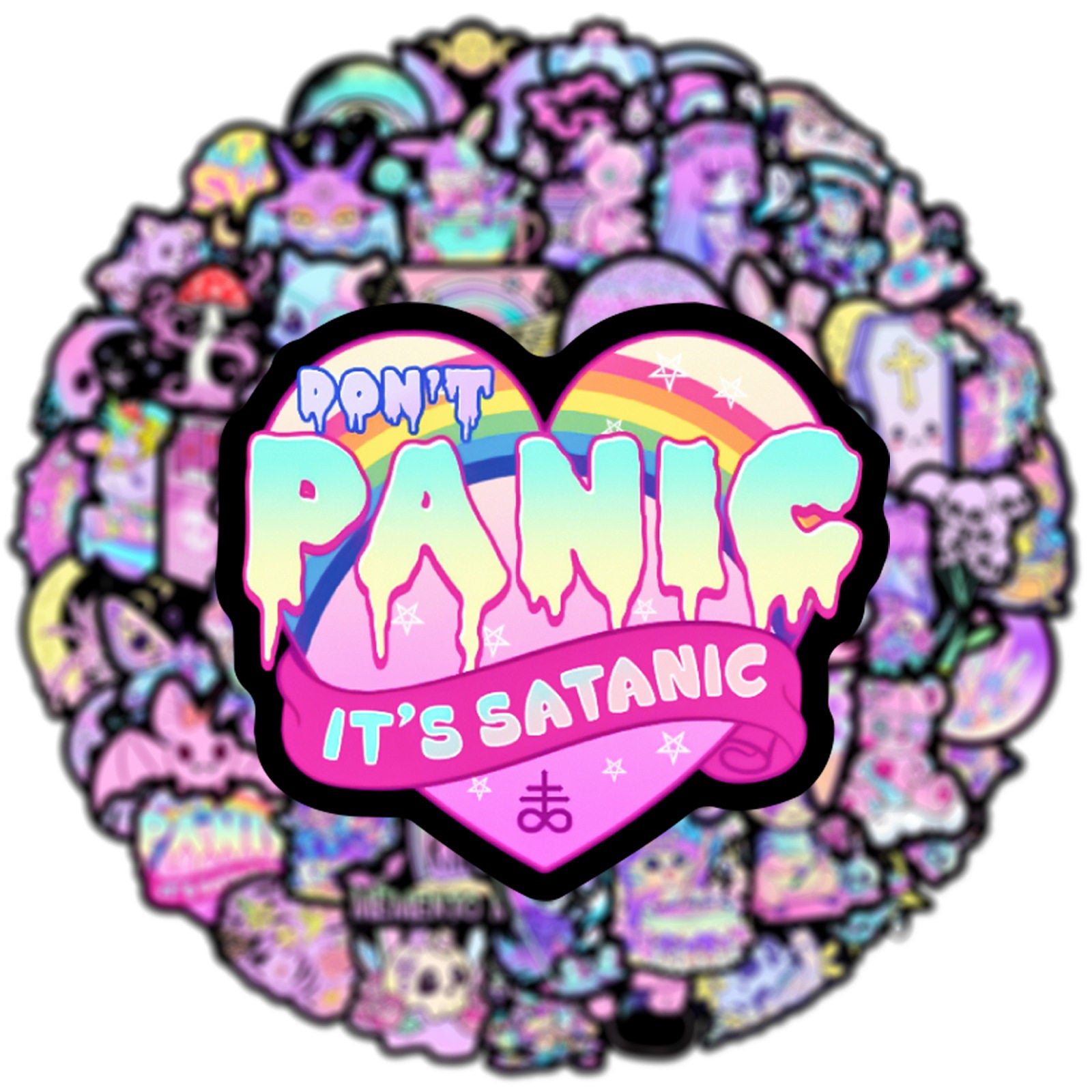 Black Pink Gothic Sticker Pack