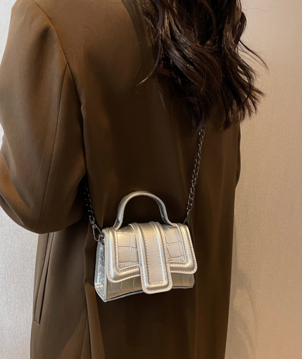 Mini Crocodile Cross Body Bag