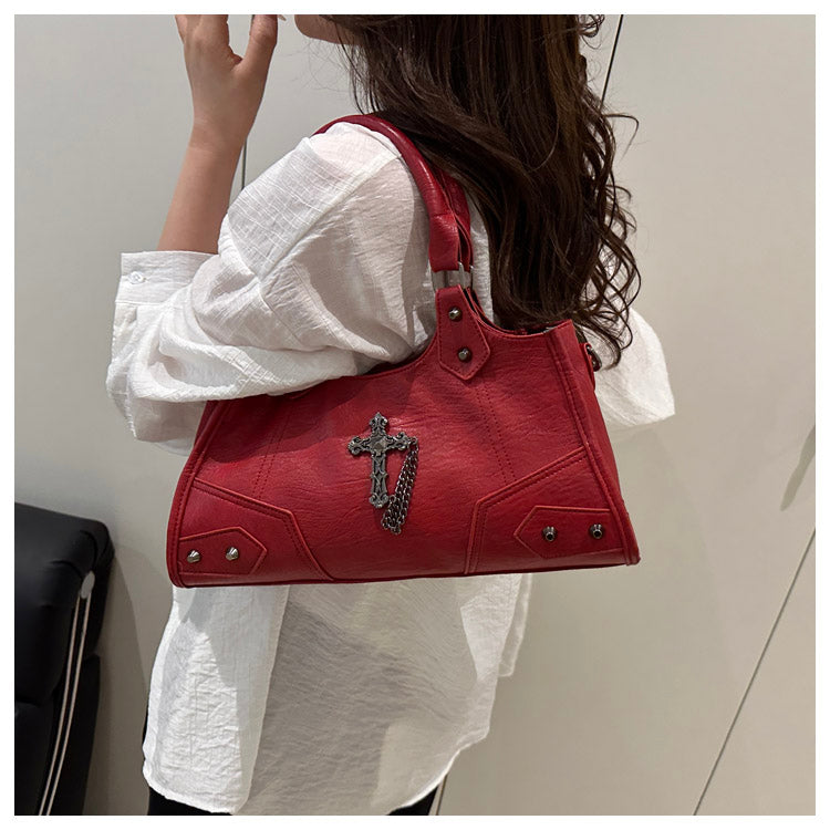 Gothic Cross Hobo Bag