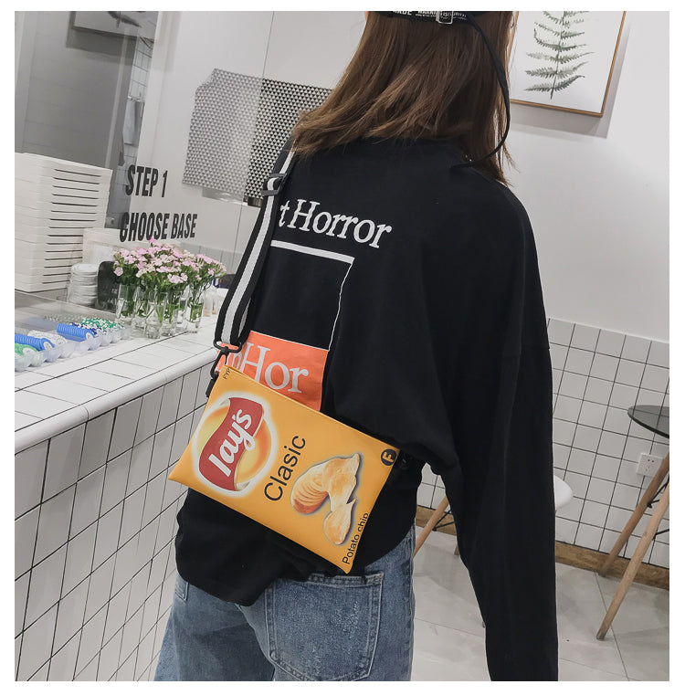 Crisp Chip Bag Novelty Sling Bag