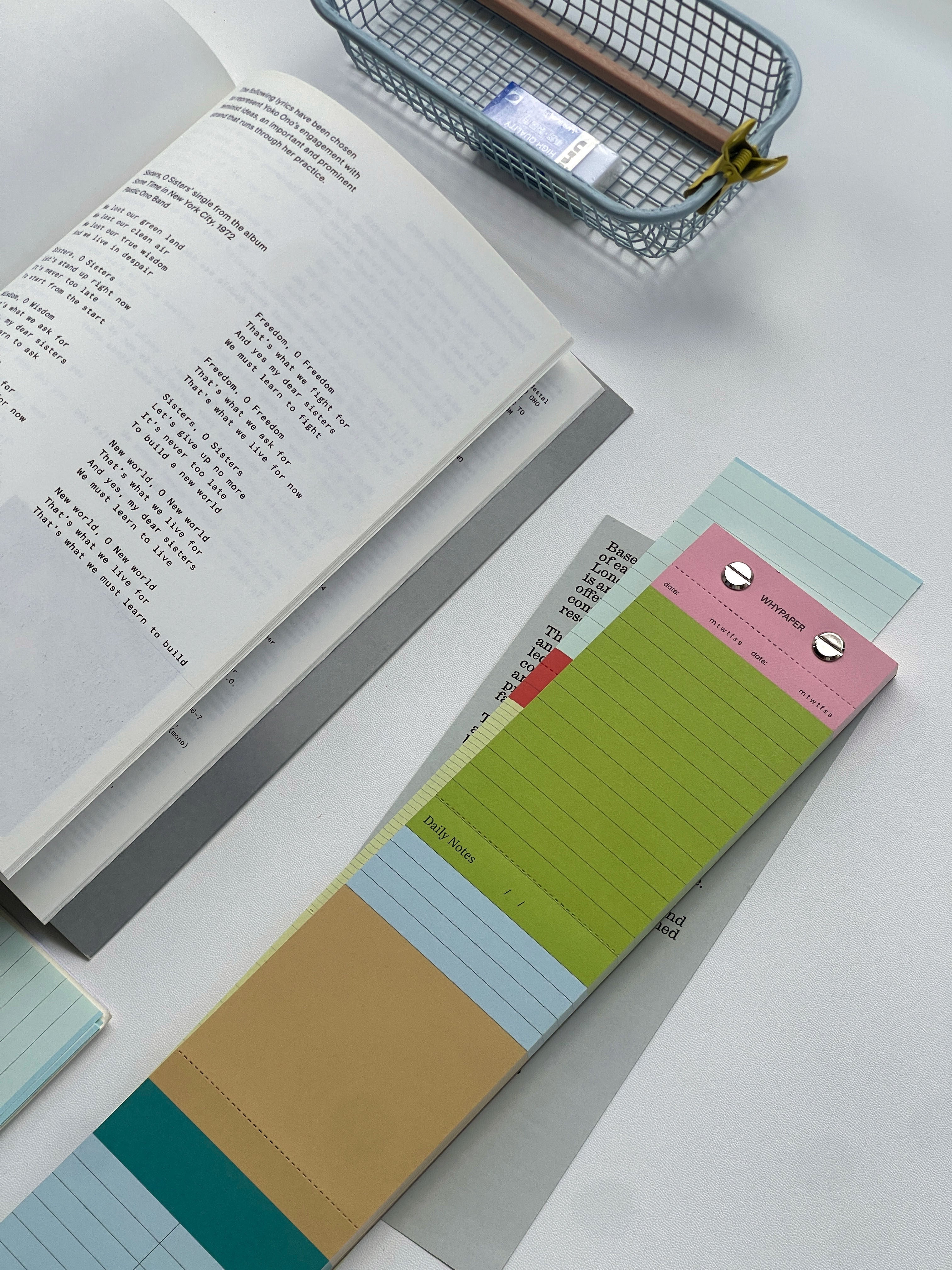 Long Strip 3-Section Memo Pad