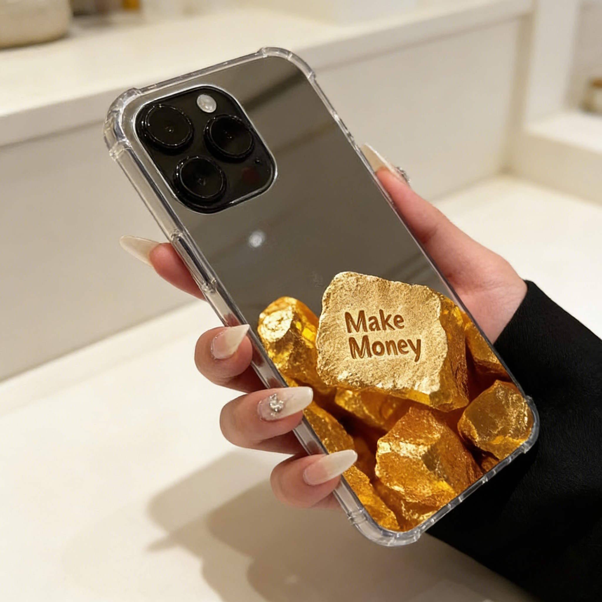Gold Bar Mirror Phone Case