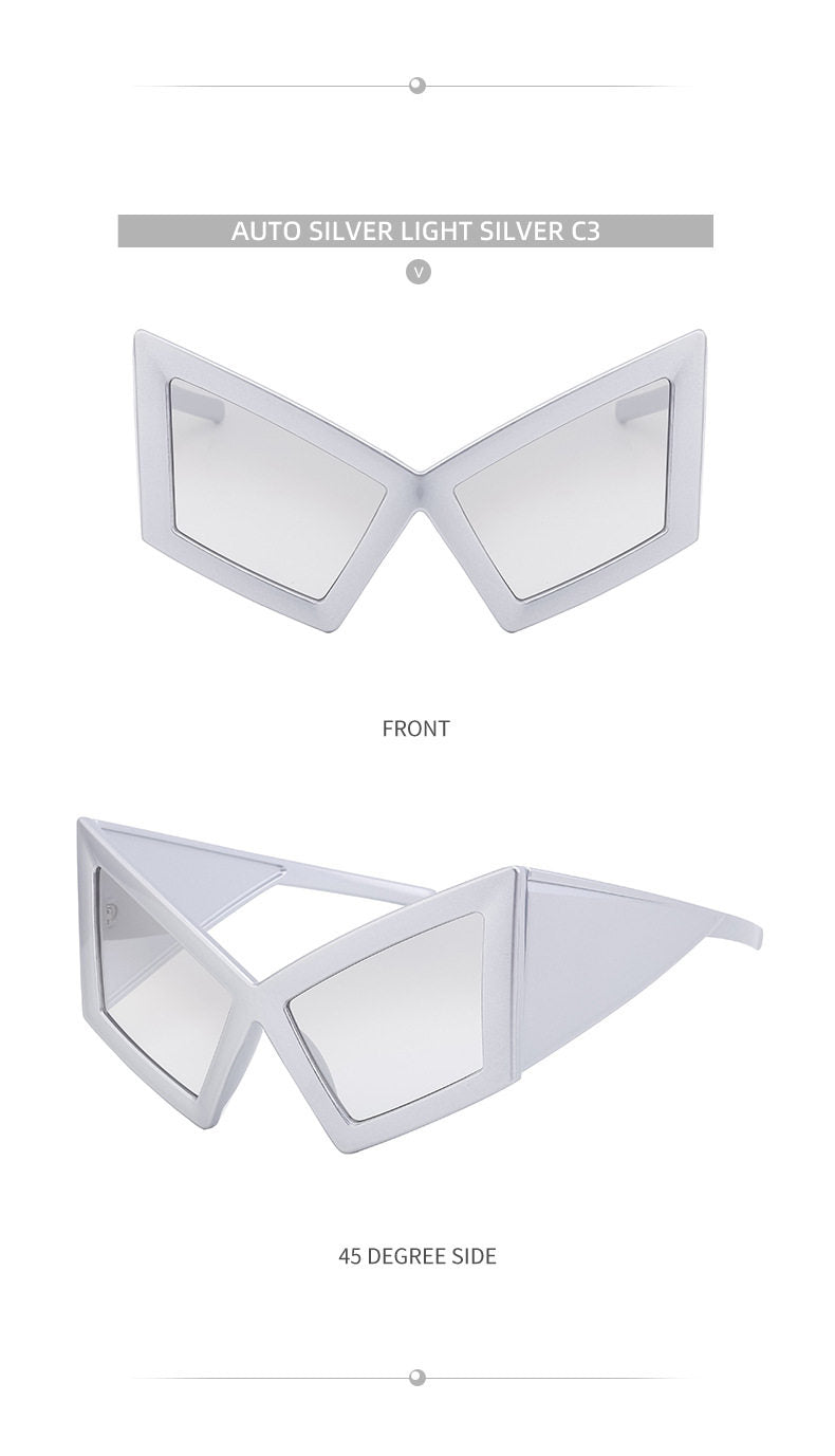 Geometric Oversized Sunglasses
