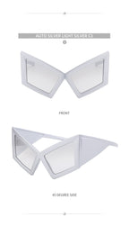 Geometric Oversized Sunglasses