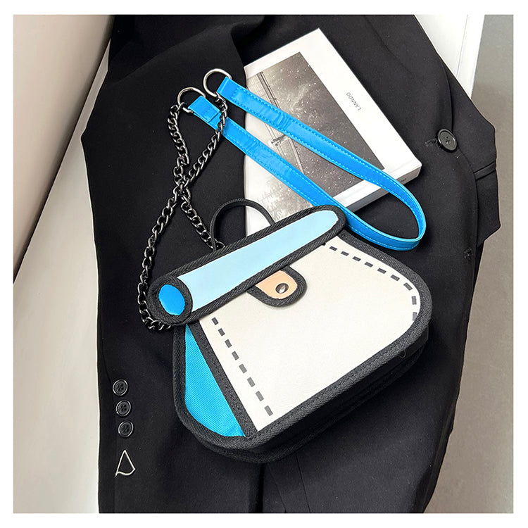 Doodle Sketch Crossbody Bag