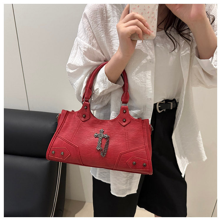 Gothic Cross Hobo Bag