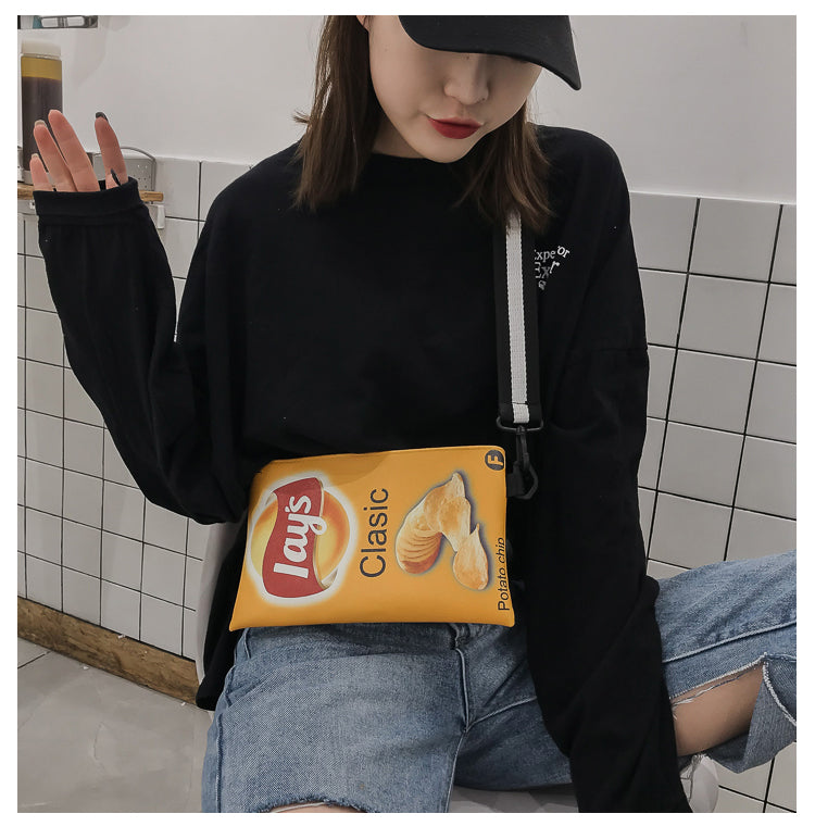 Crisp Chip Bag Novelty Sling Bag