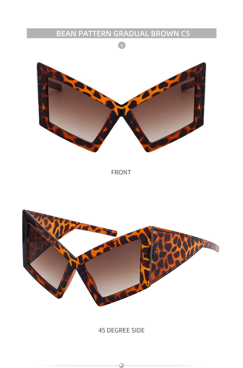 Geometric Oversized Sunglasses