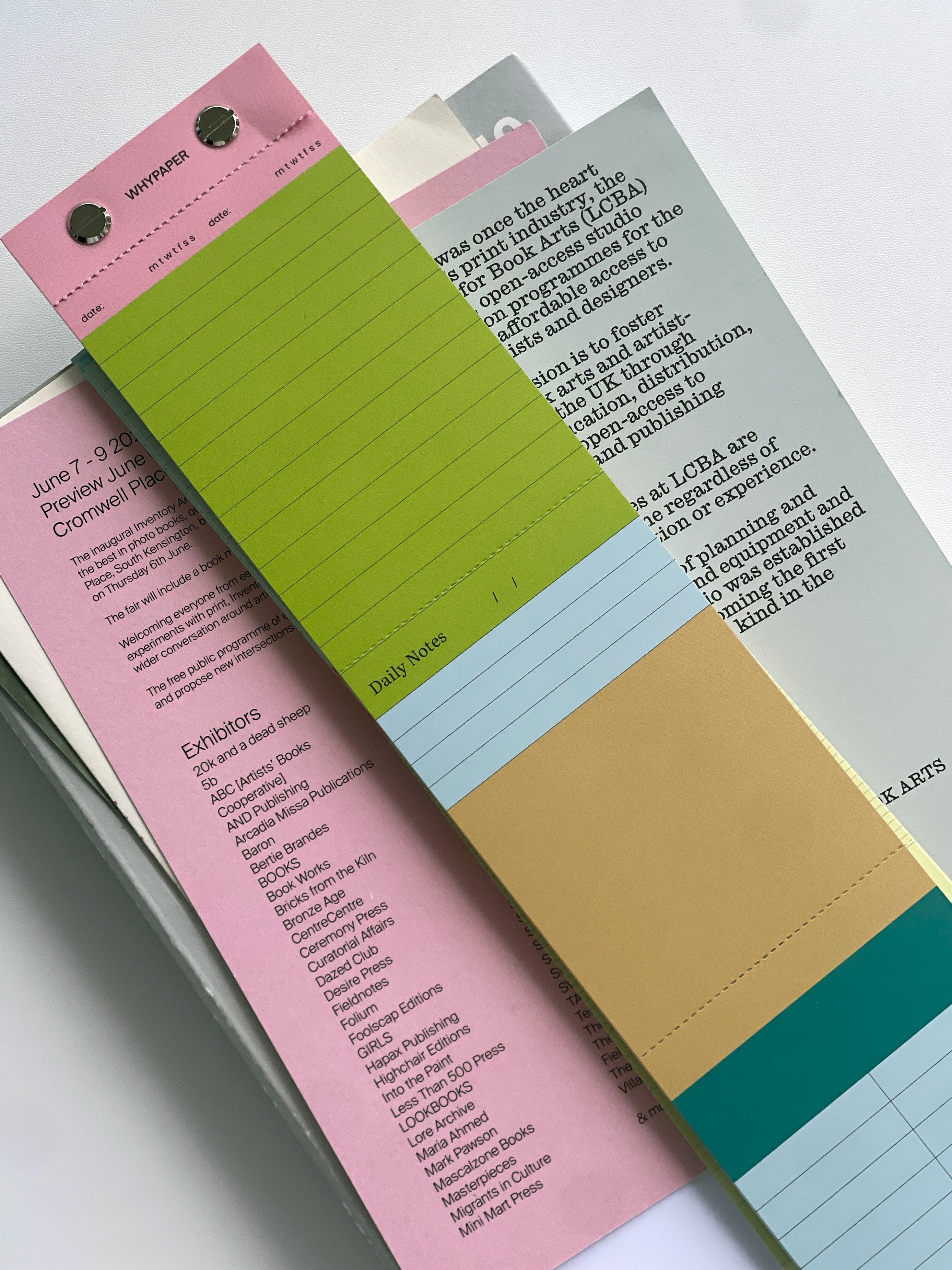 Long Strip 3-Section Memo Pad