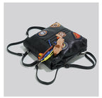 British Style Patchwork Backpack