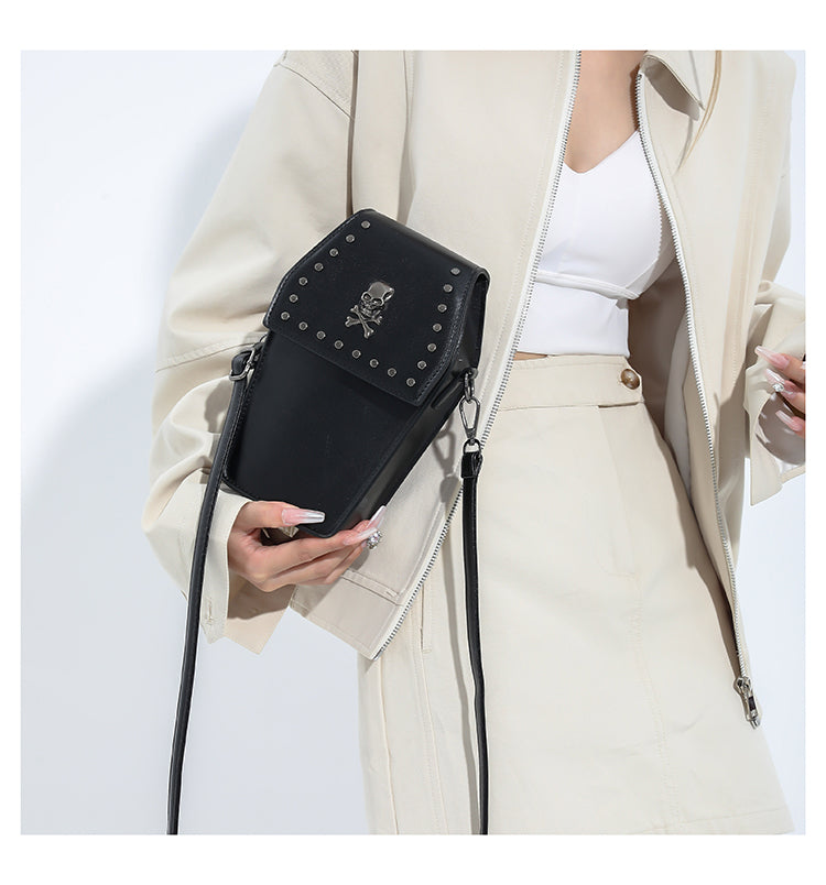 Dark Gothic Cross Phone Bag