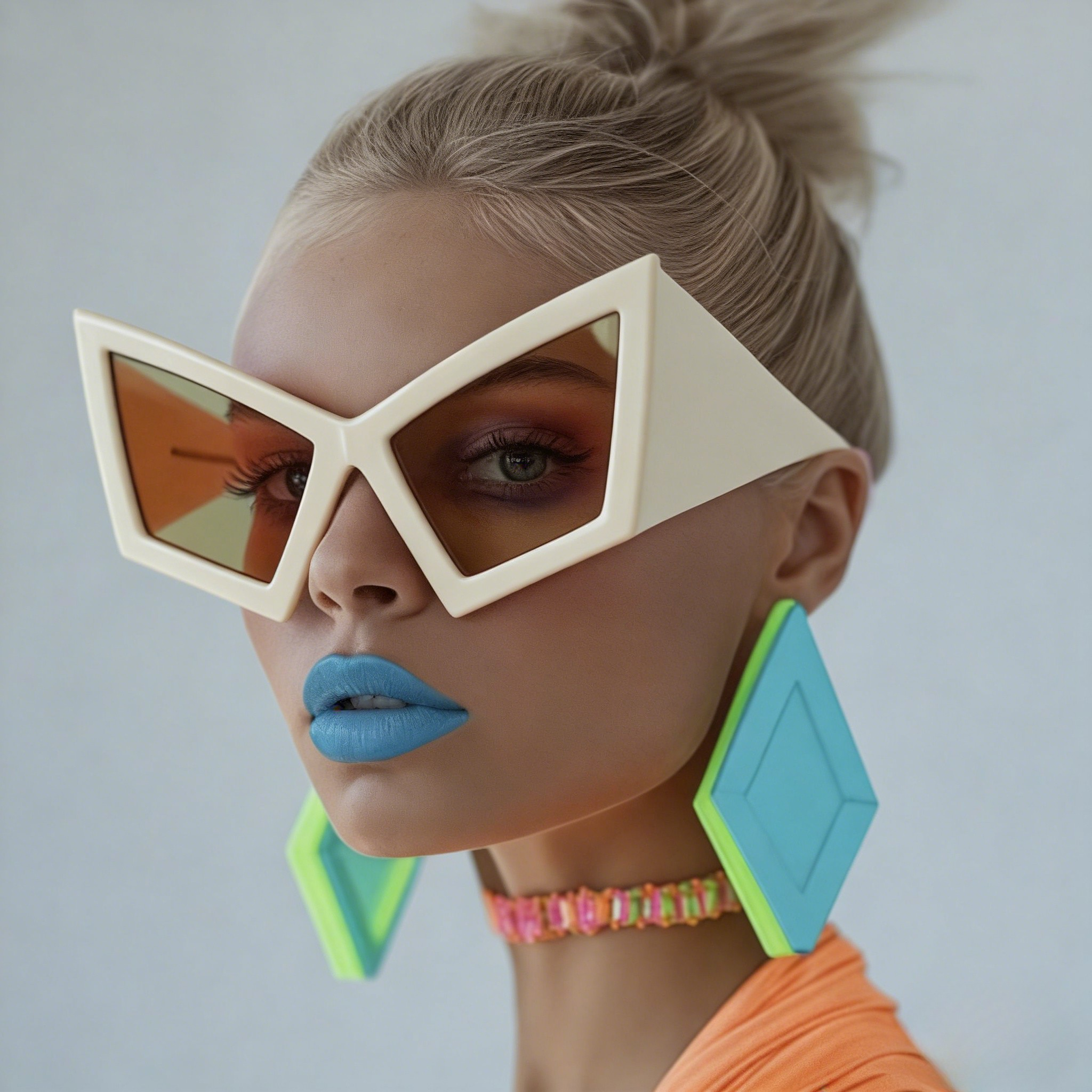 Geometric Oversized Sunglasses