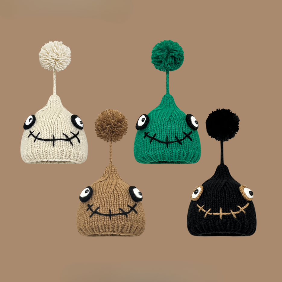 Japanese Style Cute Pom-Pom Beanie