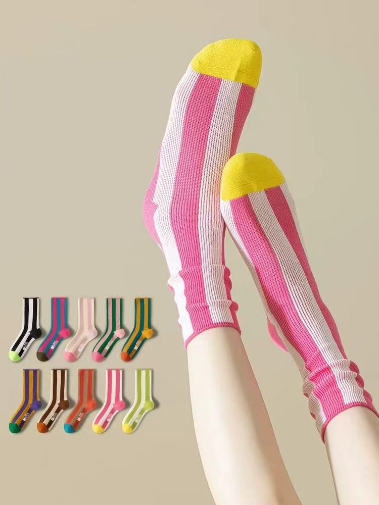 Vibrant Fashion Striped Socks