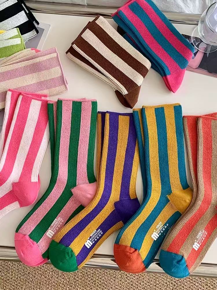 Vibrant Fashion Striped Socks