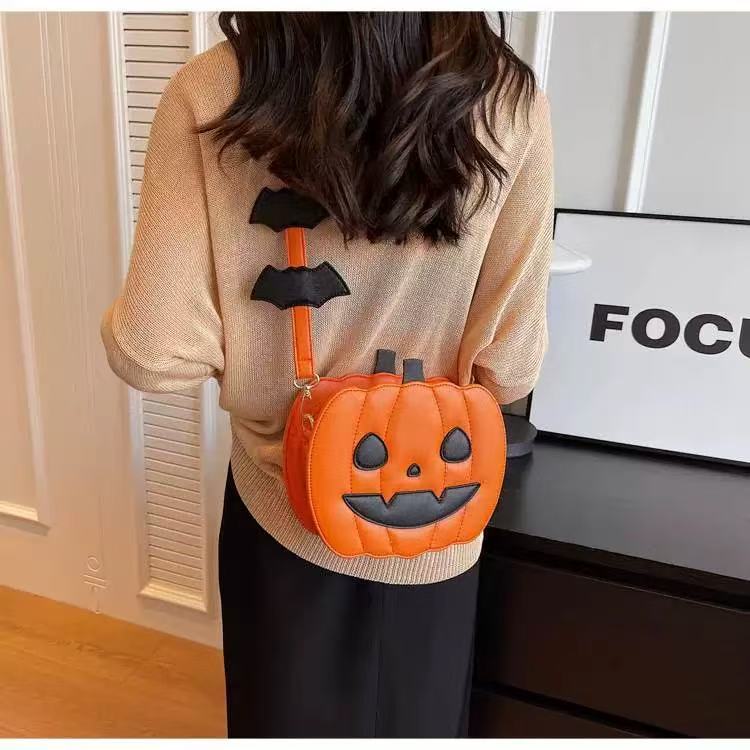 Devilish Pumpkin Crossbody Bag
