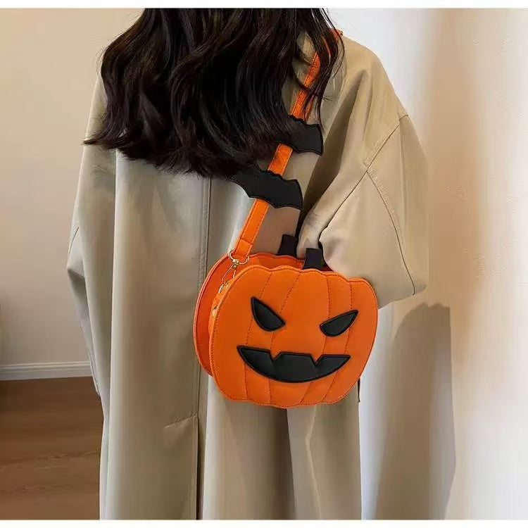 Devilish Pumpkin Crossbody Bag