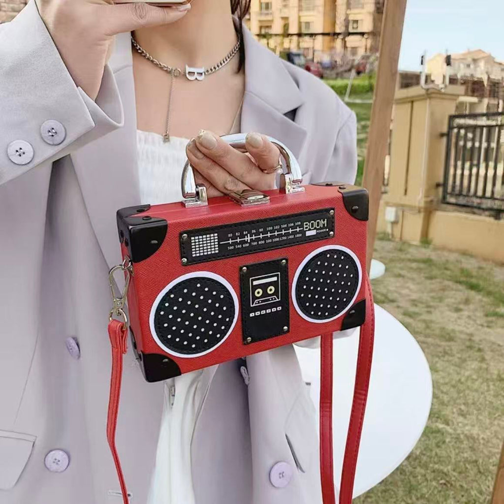 Retro Boombox Crossbody Bag