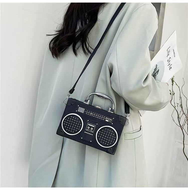 Retro Boombox Crossbody Bag