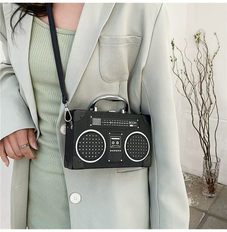 Retro Boombox Crossbody Bag