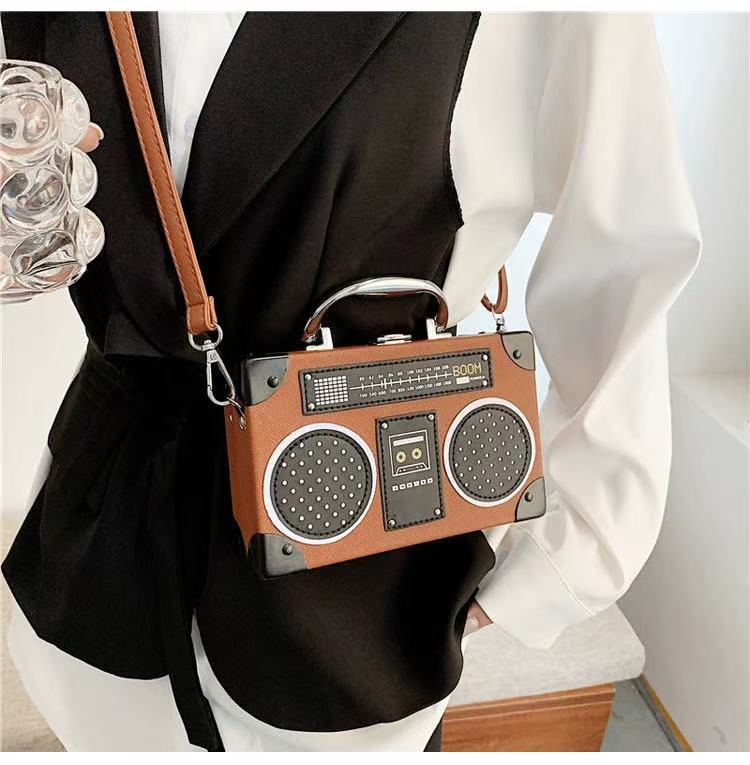 Retro Boombox Crossbody Bag