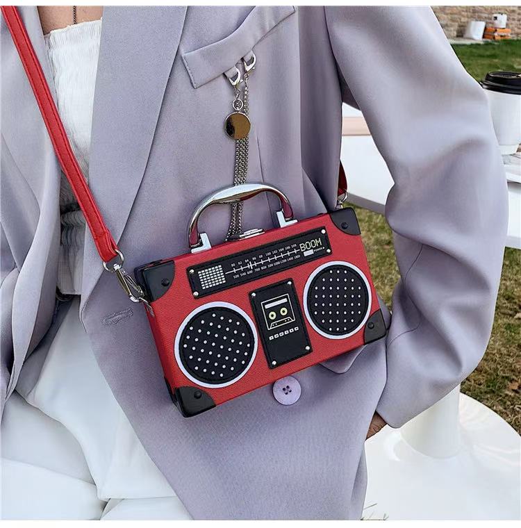 Retro Boombox Crossbody Bag