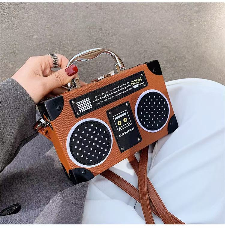Retro Boombox Crossbody Bag