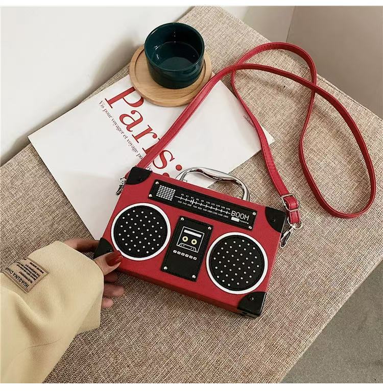 Retro Boombox Crossbody Bag
