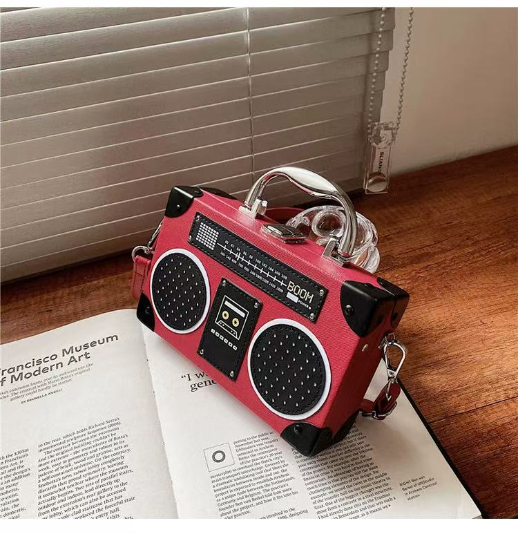 Retro Boombox Crossbody Bag