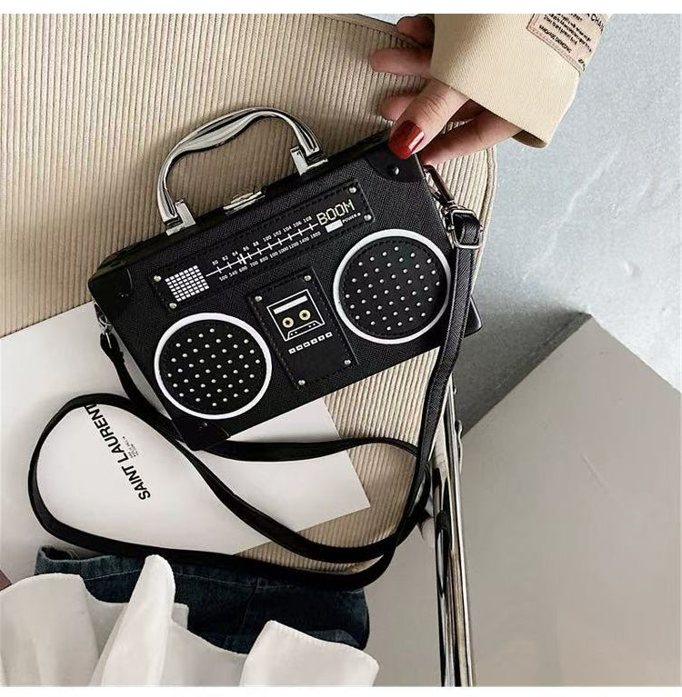 Retro Boombox Crossbody Bag