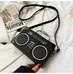 Retro Boombox Crossbody Bag