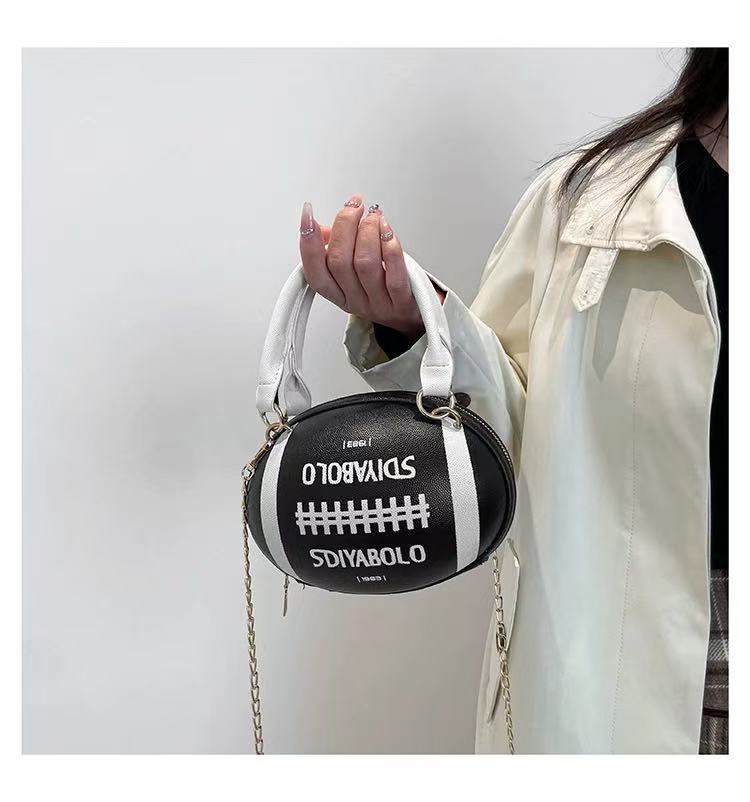 Rugby Ball Crossbody Bag