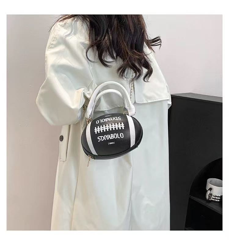 Rugby Ball Crossbody Bag