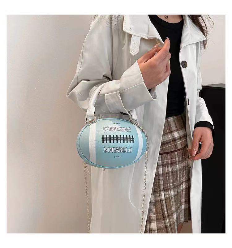 Rugby Ball Crossbody Bag